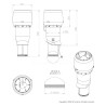 Externí ventilační jednotka Faber Vilpe, EVJ na střechu, černá RAL 9005