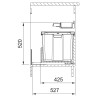 Odpadkový koš Franke Mythos Water Hub, 1x 35 l