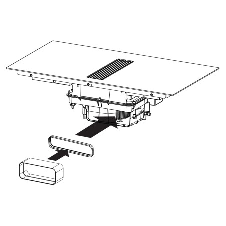 Odsavač par s indukční deskou Franke FSM 7072 4RC HI Černé sklo