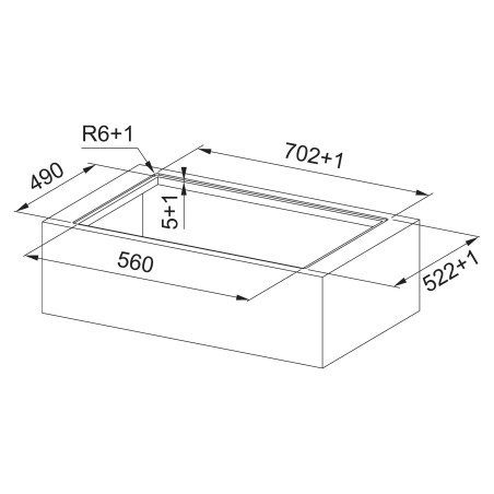 Odsavač par s indukční deskou Franke FSM 7072 4RC R HI Černé sklo