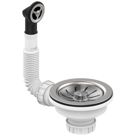 Odtoková souprava Teka 61001400, Helixpro, manuál, kulatý přepad, bez sifonu