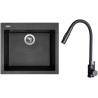 Set Sinks G30974 (dřez Cube 560 Metalblack 74 + baterie Elasta S Černá matná)