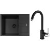 Set Sinks G273N6 (dřez Amanda 650 NANO BL Nanoblack N6 + baterie Mix 35 Nanoblack N6)