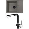 Set Sinks G272N3 (dřez Amanda 650 NANO BL Nanotruffle N3 + baterie Mix 3 P Nanoblack N6)