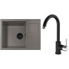 Set Sinks G273N3 (dřez Amanda 650 NANO BL Nanotruffle N3 + baterie Mix 35 Nanoblack N6)
