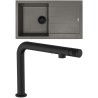 Set Sinks G280N3 (dřez Amanda 860 NANO BL Nanotruffle N3 + baterie Comforta Nanoblack N6)