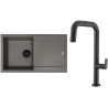 Set Sinks G281N3 (dřez Amanda 860 NANO BL Nanotruffle N3 + baterie Eva P Nanoblack N6)