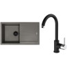 Set Sinks G283N3 (dřez Amanda 860 NANO BL Nanotruffle N3 + baterie Mix 35 Nanoblack N6)