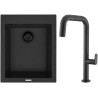 Set Sinks G301N6 (dřez Cube 410 NANO BL Nanoblack N6 + baterie Eva P Nanoblack N6)