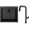 Set Sinks G311N6 (dřez Cube 560 NANO BL Nanoblack N6 + baterie Eva P Nanoblack N6)