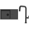 Set Sinks G323N6 (dřez Infinity 860 NANO BL Nanoblack N6 + baterie Eva P Nanoblack N6)