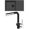 Set Sinks G324N6 (dřez Infinity 860 NANO BL Nanoblack N6 + baterie Mix 3 P Nanoblack N6)