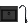 Set Sinks G23726BL (dřez Solo 560 BL Pureblack 26 + baterie Elasta Černá matná)