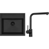 Set Sinks G23926BL (dřez Solo 560 BL Pureblack 26 + baterie Elka Černá matná)
