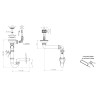 Sifon Sinks SPNS3S 3 1/2" pro nerezové dřezy, s úsporou místa