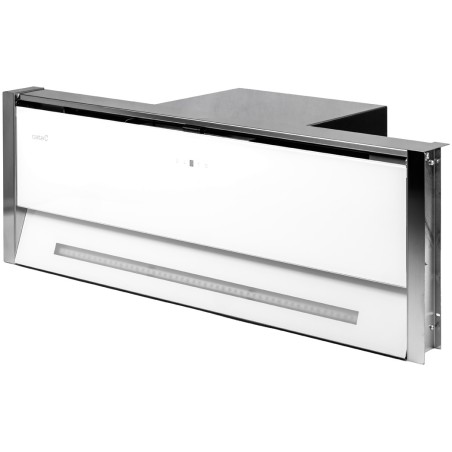 Odsavač par Cata Renova Pure Air MNV 90 GWH, Nerez / bílé sklo
