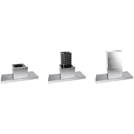 Odsavač par Cata Renova Pure Air MNV 90 GWH, Nerez / bílé sklo