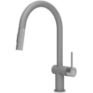 Kuchyňská baterie StrongSinks S3 Neris Šedá, nerezová koncovka