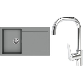 Set StrongSinks S3 (dřez Zala 860 Šedá + baterie Garonne Chrom)