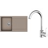 Set StrongSinks S3 (dřez Zala 860 Béžová + baterie Seina Chrom)
