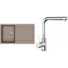 Set StrongSinks S3 (dřez Zala 860 Béžová + baterie Stréva Chrom)