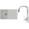 Set StrongSinks S3 (dřez Zala 860 Bílá + baterie Garonne Chrom)