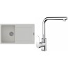 Set StrongSinks S3 (dřez Zala 860 Bílá + baterie Stréva Chrom)