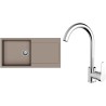 Set StrongSinks S3 (dřez Zala 1000 Béžová + baterie Seina Chrom)