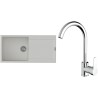 Set StrongSinks S3 (dřez Zala 1000 Bílá + baterie Seina Chrom)