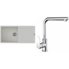 Set StrongSinks S3 (dřez Zala 1000 Bílá + baterie Stréva Chrom)
