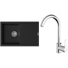 Set StrongSinks S3 (dřez Labe 780 Černá + baterie Seina Chrom)