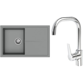 Set StrongSinks S3 (dřez Labe 780 Šedá + baterie Garonne Chrom)