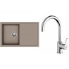 Set StrongSinks S3 (dřez Labe 780 Béžová + baterie Rhona Chrom)