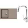Set StrongSinks S3 (dřez Labe 780 Béžová + baterie Garonne Chrom)