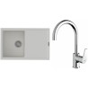 Set StrongSinks S3 (dřez Labe 780 Bílá + baterie Rhona Chrom)