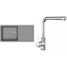 Set StrongSinks S3 (dřez Labe 1000 Šedá + baterie Stréva Chrom)