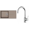 Set StrongSinks S3 (dřez Labe 1000 Béžová + baterie Rhona Chrom)