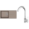 Set StrongSinks S3 (dřez Labe 1000 Béžová + baterie Seina Chrom)