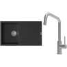 Set StrongSinks S3 (dřez Zala 860 Černá + baterie Arda Nerez)