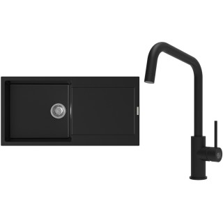 Set StrongSinks S3 (dřez Zala 1000 Černá + baterie Arda Černá matná)
