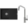 Set StrongSinks S3 (dřez Labe 780 Černá + baterie Arda Nerez)