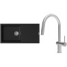Set StrongSinks S3 (dřez Labe 1000 Černá + baterie Neris Celonerez)