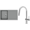 Set StrongSinks S3 (dřez Zala 860 Šedá + baterie Neris Celonerez)