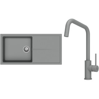 Set StrongSinks S3 (dřez Labe 1000 Šedá + baterie Arda Šedá)