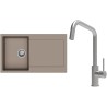 Set StrongSinks S3 (dřez Zala 860 Béžová + baterie Arda Nerez)