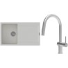 Set StrongSinks S3 (dřez Zala 860 Bílá + baterie Neris Celonerez)