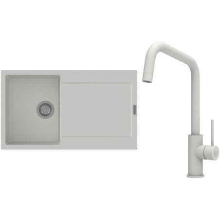 Set StrongSinks S3 (dřez Zala 860 Bílá + baterie Arda Bílá)