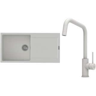 Set StrongSinks S3 (dřez Zala 1000 Bílá + baterie Arda Bílá)