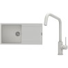Set StrongSinks S3 (dřez Zala 1000 Bílá + baterie Arda Bílá)