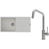 Set StrongSinks S3 (dřez Zala 1000 Bílá + baterie Arda Nerez)